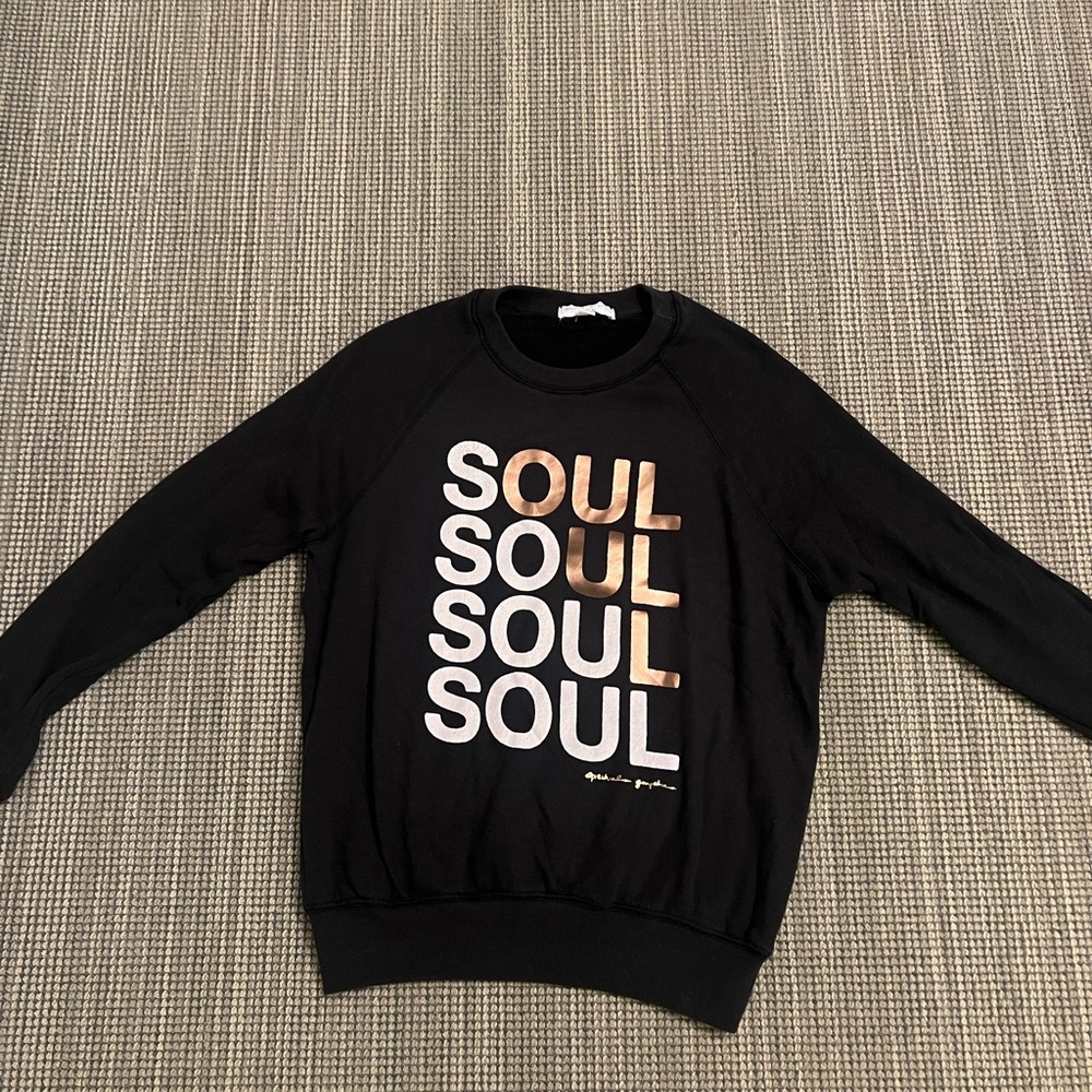 SoulCycle x Spiritual Gangster crewneck.